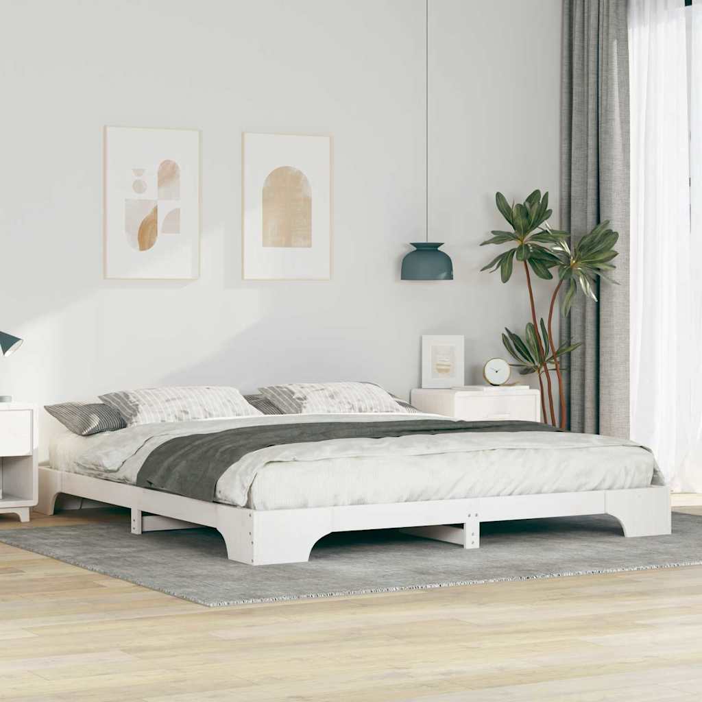 vidaXL Bedframe met opslag Bruin Hout