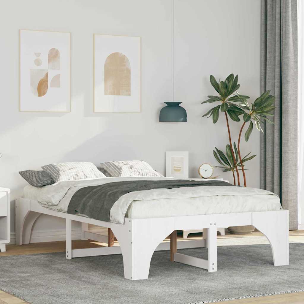 vidaXL Bedframe met opslag Bruin Hout
