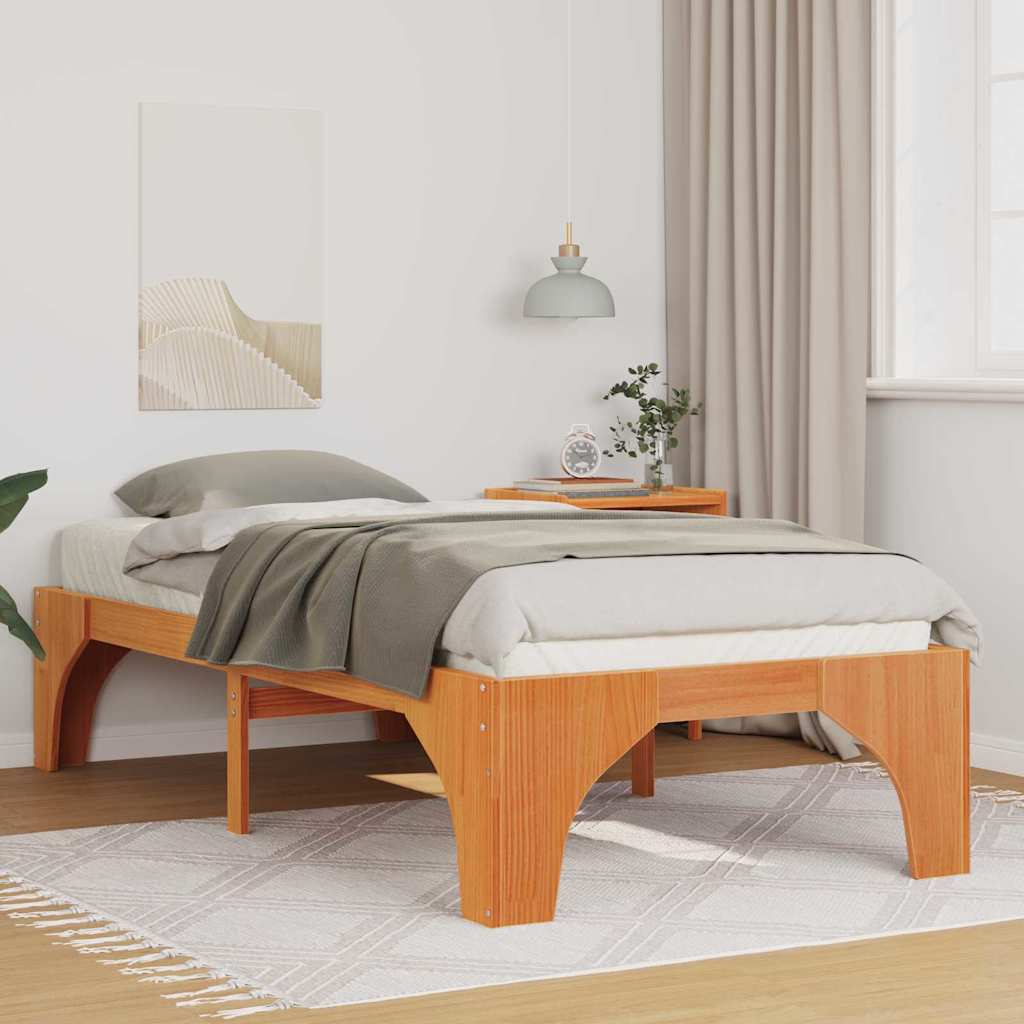 vidaXL Bedframe met opslag Bruin Hout