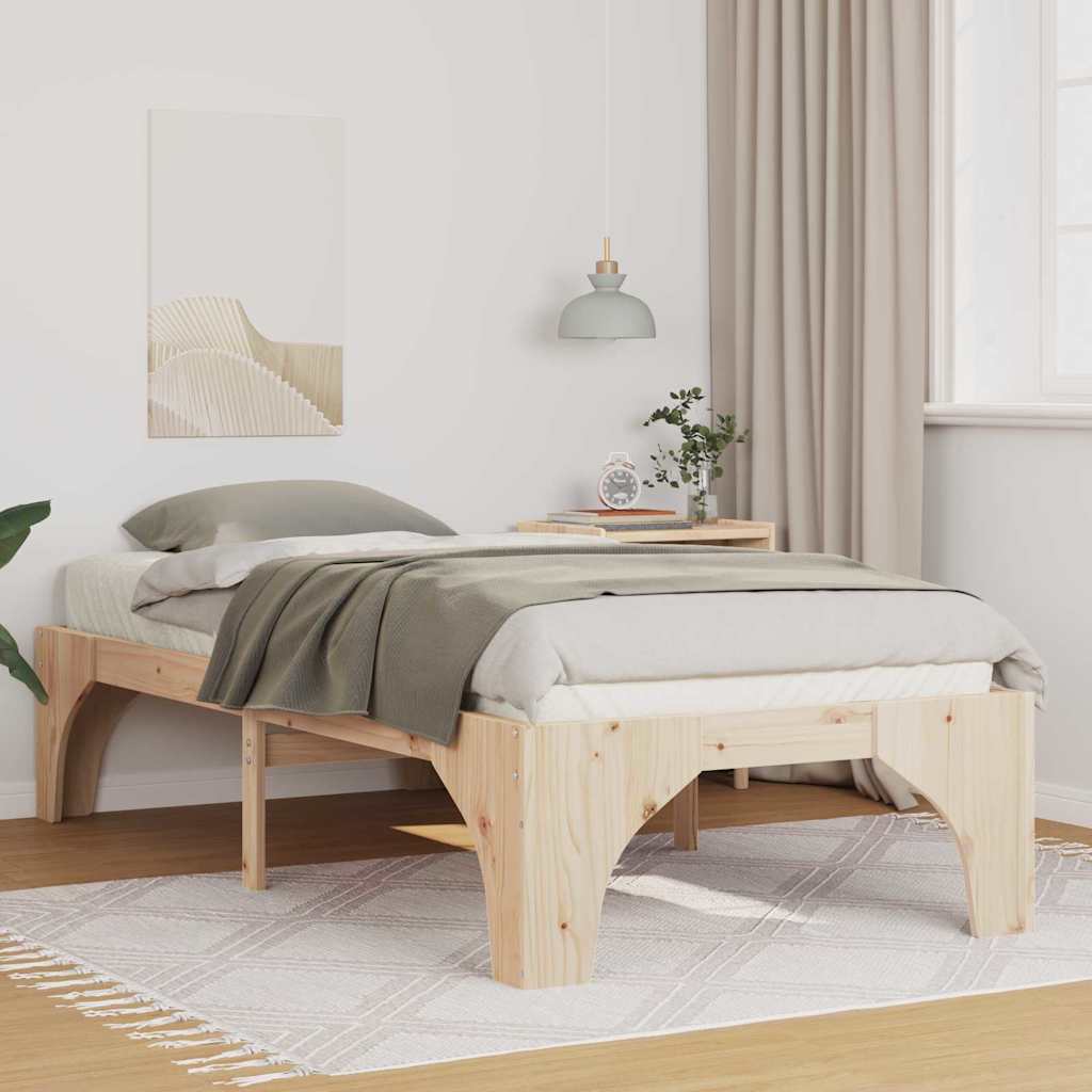 vidaXL Bedframe met opslag Bruin Hout