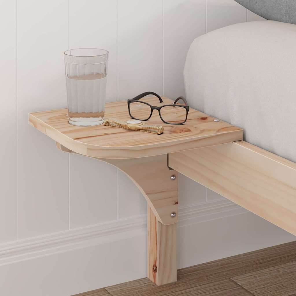 vidaXL Bedframe met nachttafels Bruin Bruin