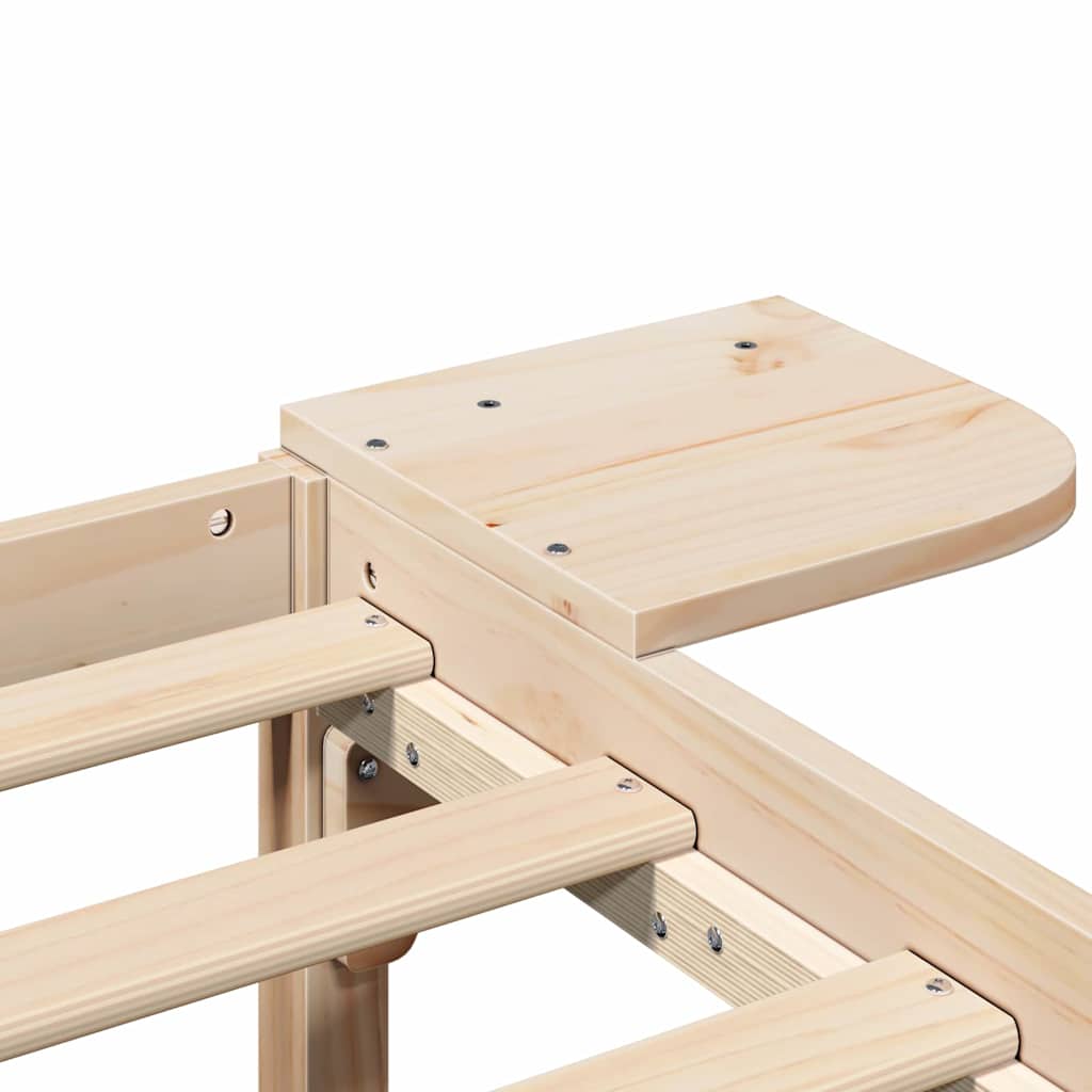 vidaXL Bedframe met nachttafels Bruin Bruin