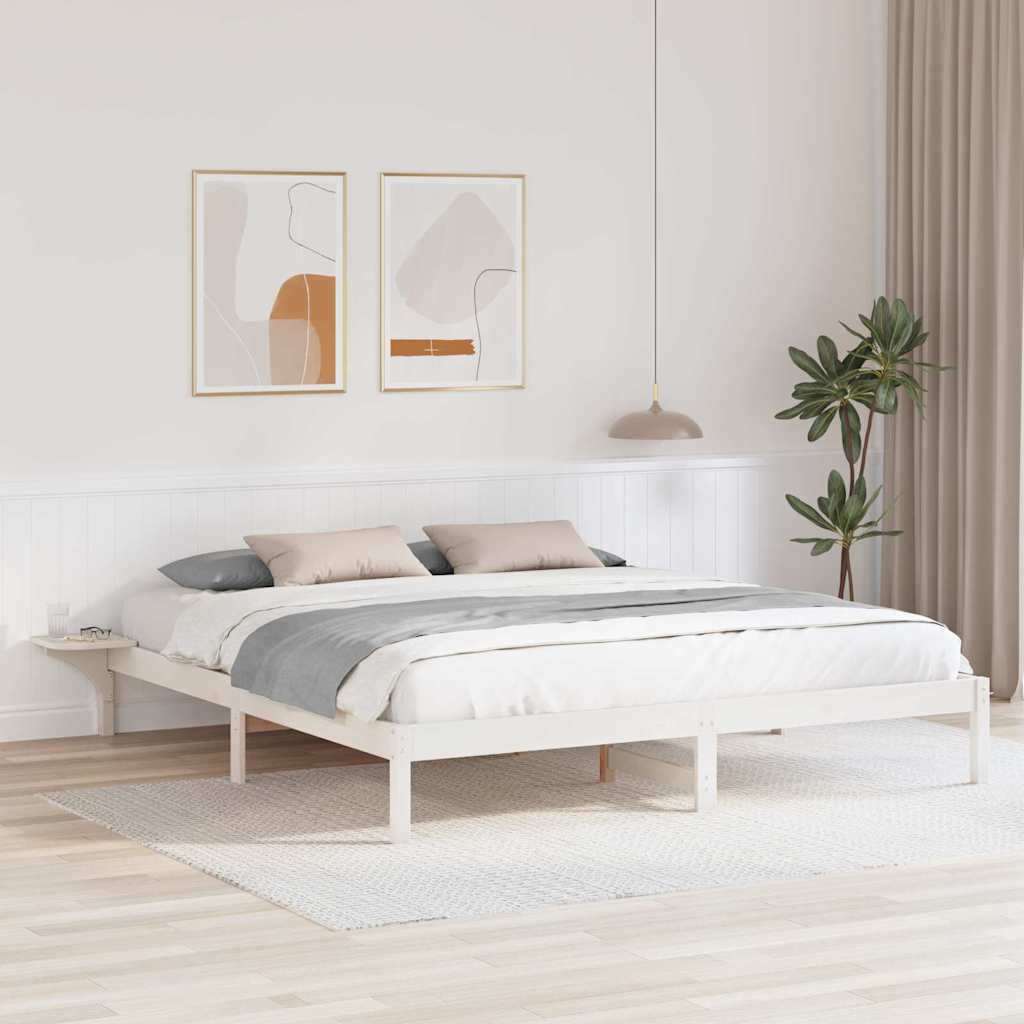 vidaXL Bedframe met nachttafels Bruin Bruin