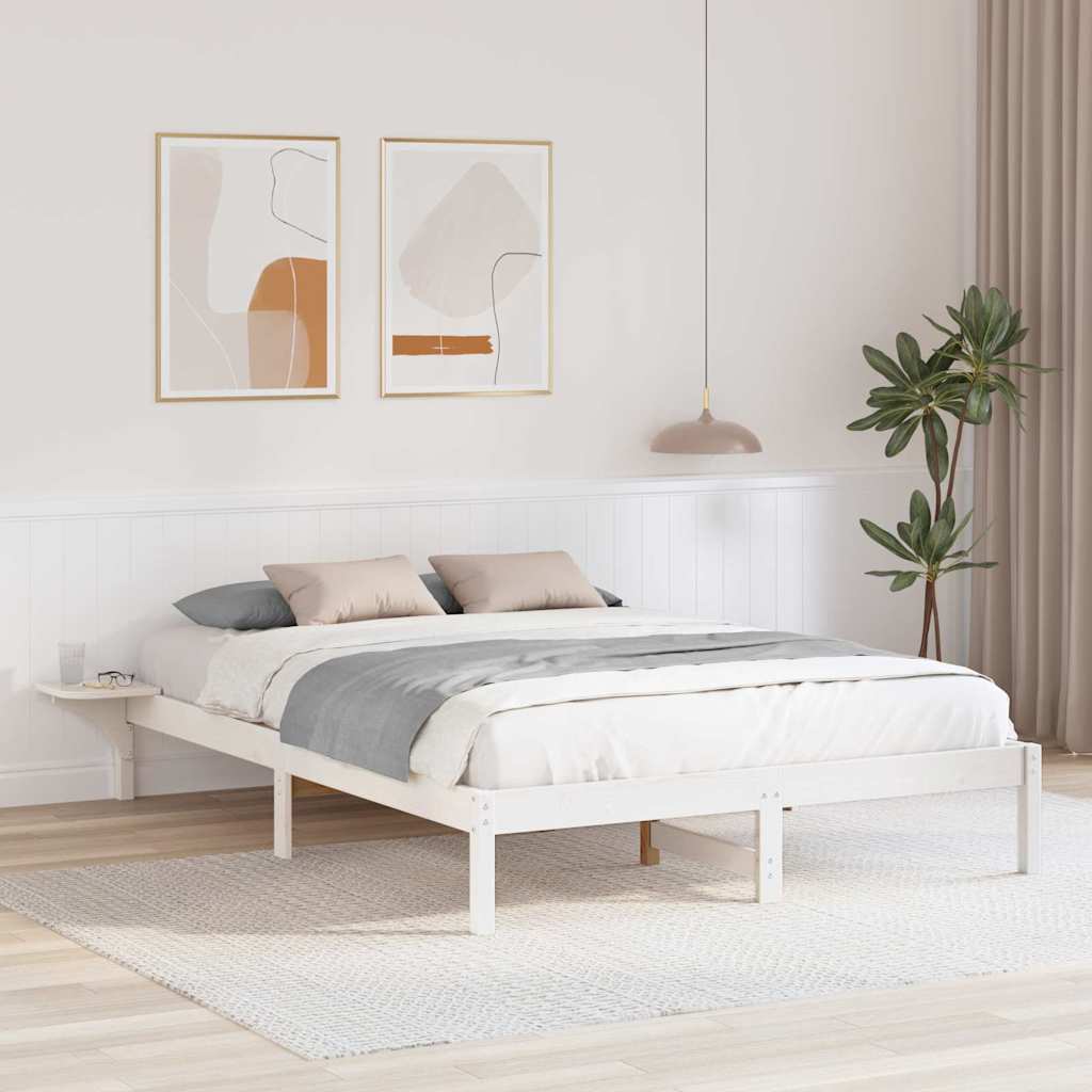 vidaXL Bedframe met nachttafels Bruin Bruin