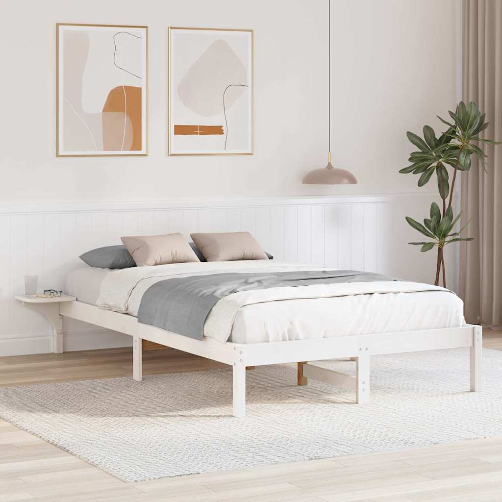 vidaXL Bedframe met nachttafels Bruin Bruin