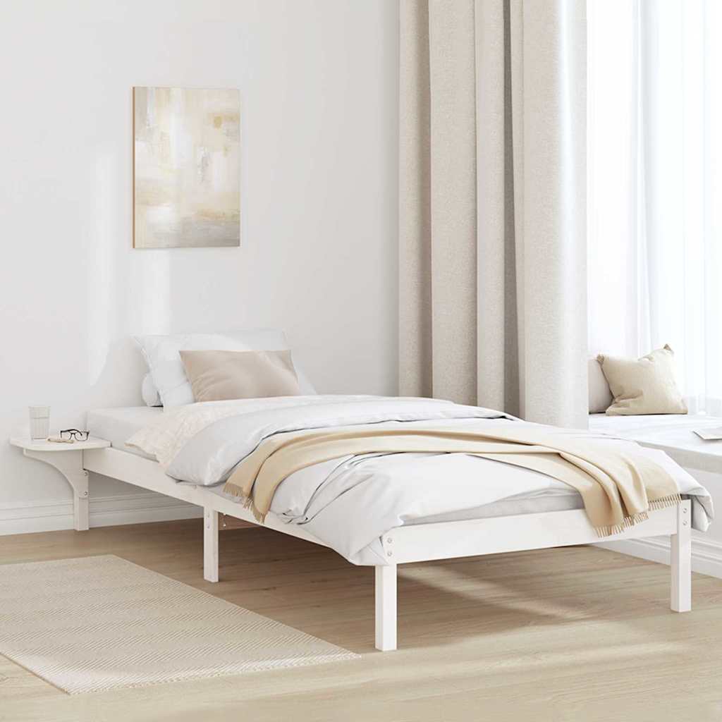 vidaXL Bedframe met nachttafels Bruin Bruin