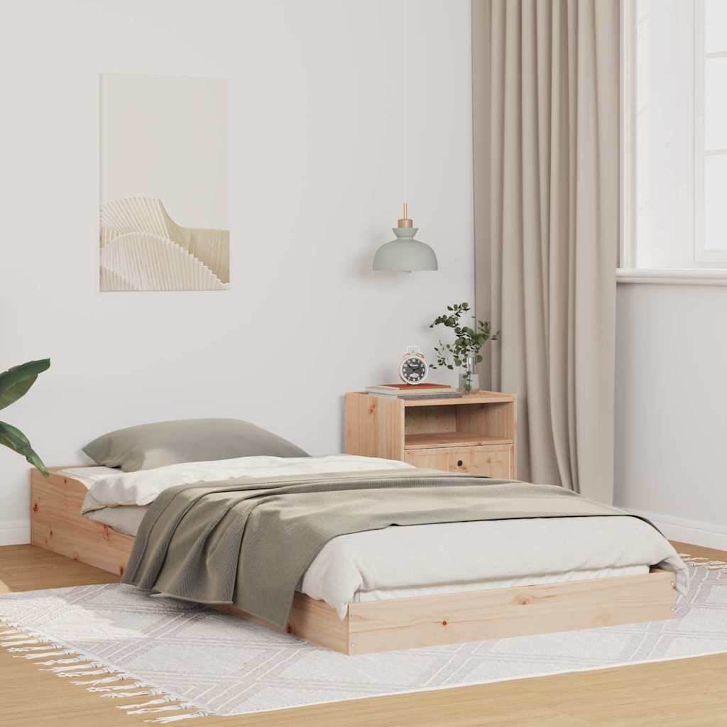 vidaXL Bedframe Bruin 200 x 200 cm Massief grenenhout