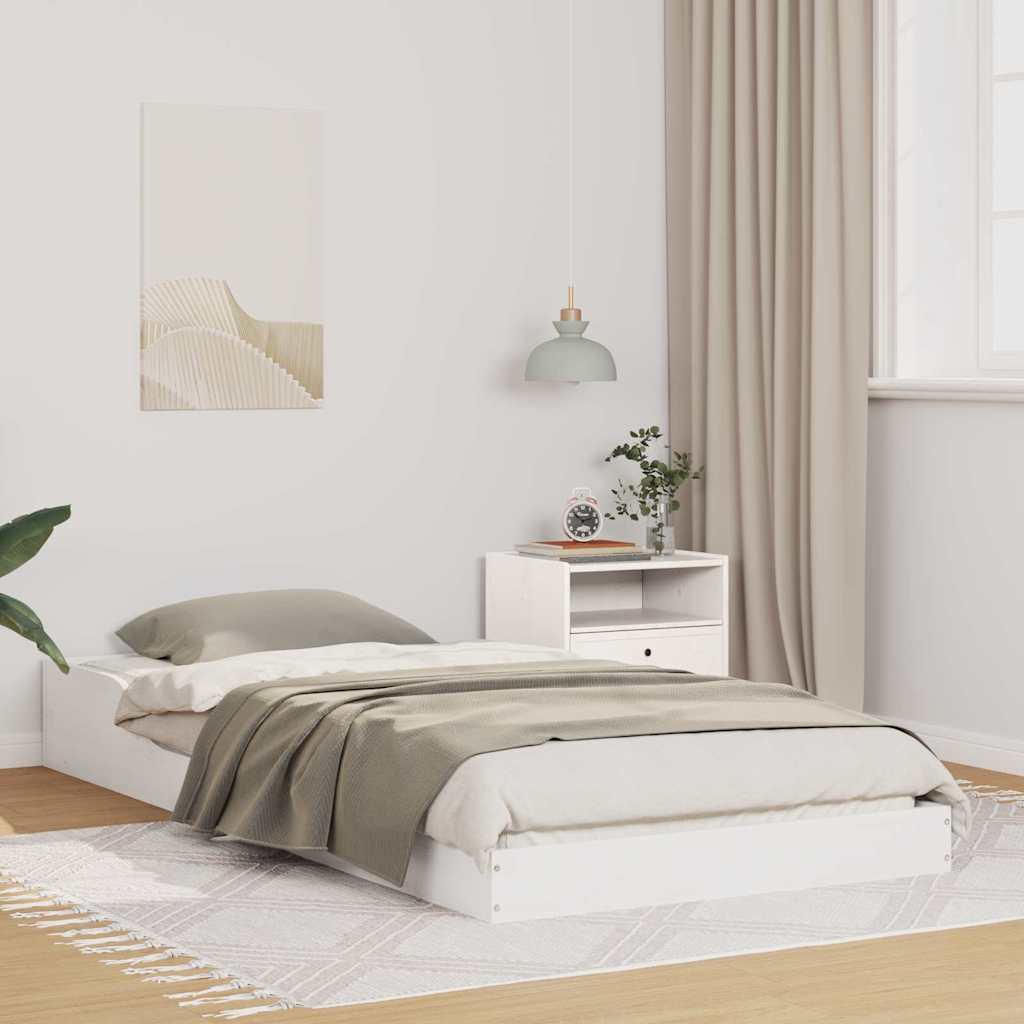 vidaXL Bedframe Bruin 200 x 200 cm Massief grenenhout