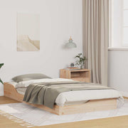 vidaXL Bedframe Bruin 100 x 200 cm Massief grenenhout
