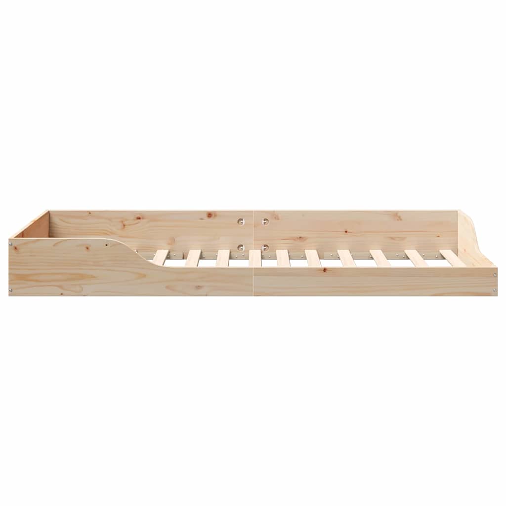 vidaXL Bedframe Bruin 100 x 200 cm Massief grenenhout