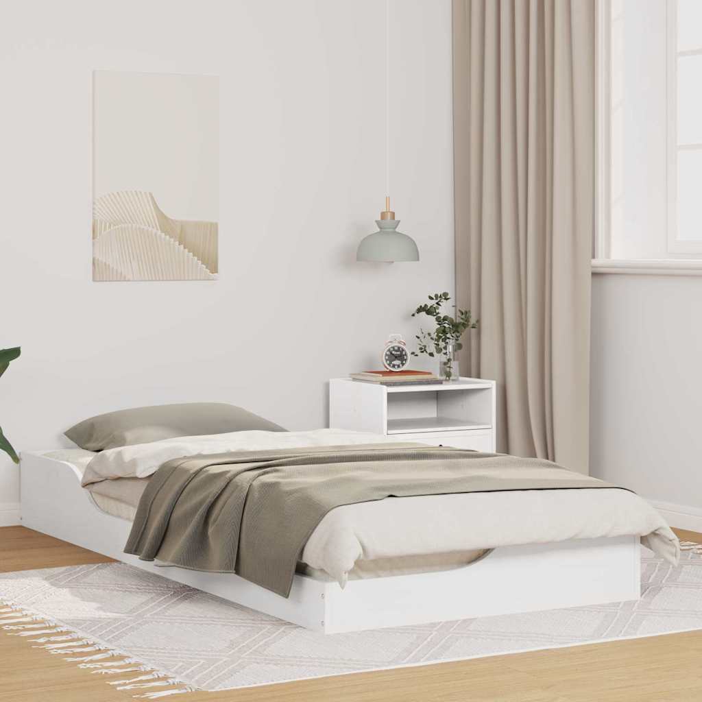 vidaXL Bedframe Bruin 100 x 200 cm Massief grenenhout