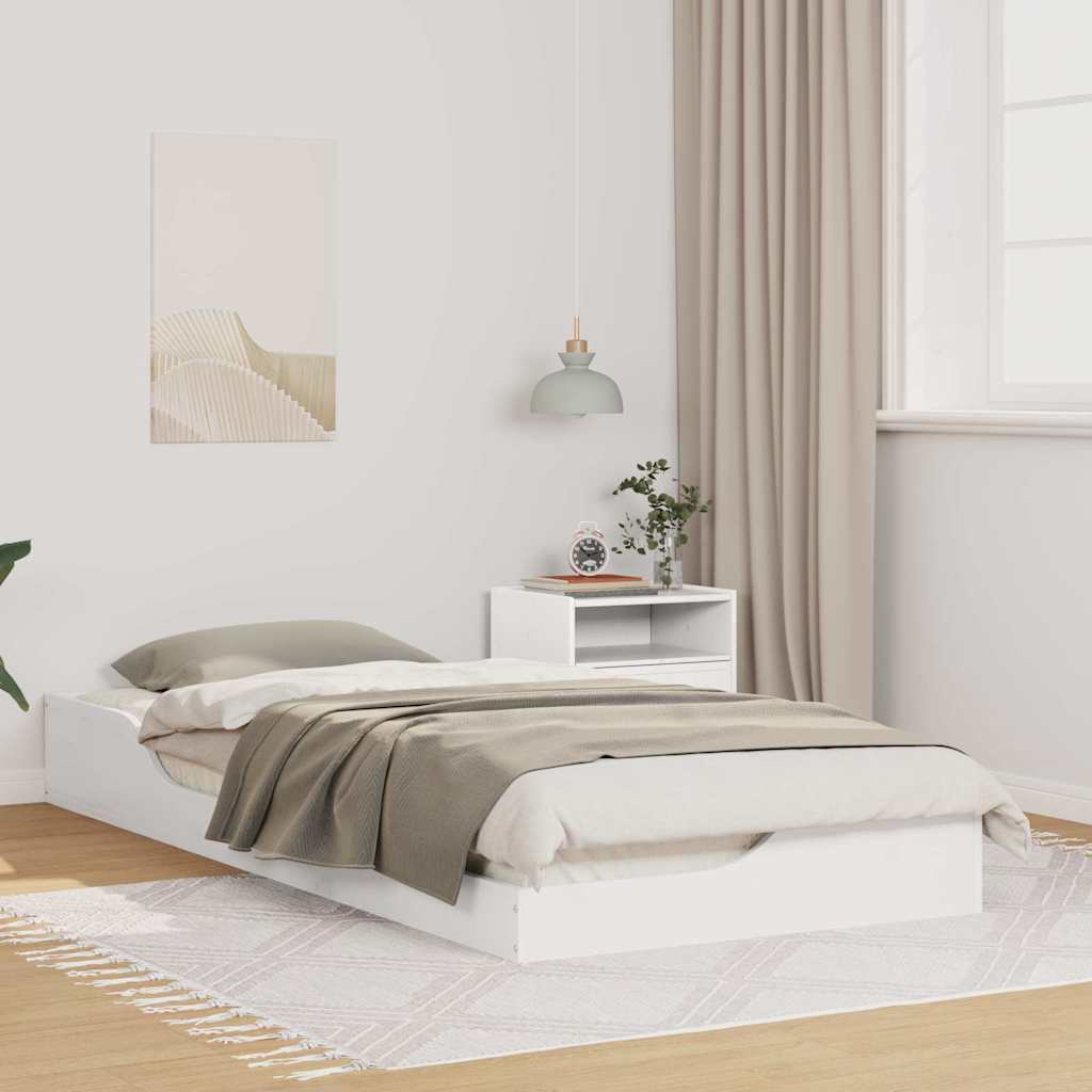 vidaXL Bedframe Bruin 100 x 200 cm Massief grenenhout