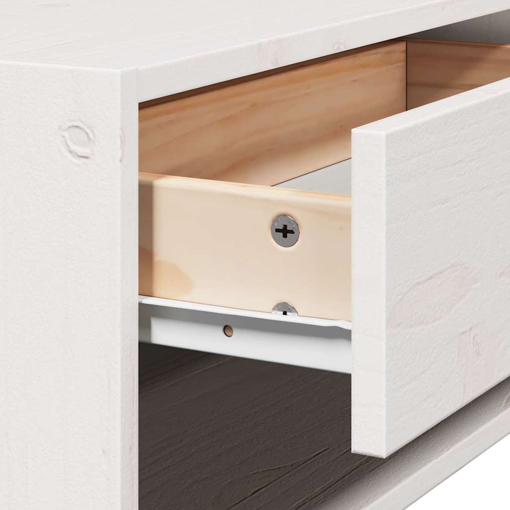 vidaXL Nachtkastje met lade Bruin 50 x 32.5 x 24 cm Massief grenenhout