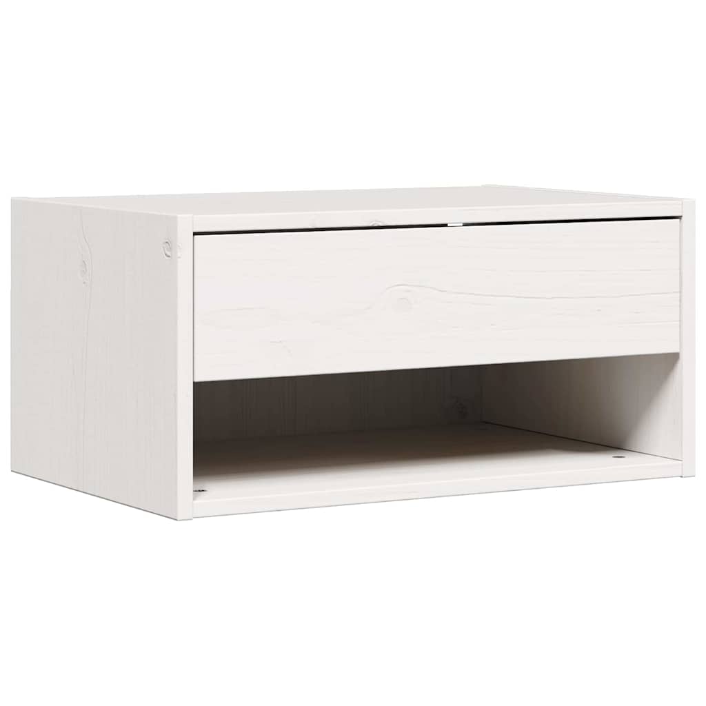 vidaXL Nachtkastje met lade Bruin 50 x 32.5 x 24 cm Massief grenenhout