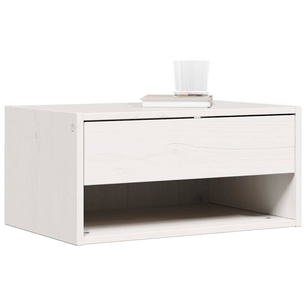 vidaXL Nachtkastje met lade Bruin 50 x 32.5 x 24 cm Massief grenenhout