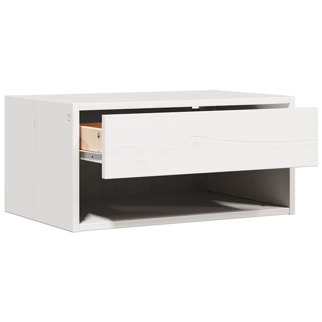 vidaXL Nachtkastje met lade Bruin 50 x 32.5 x 24 cm Massief grenenhout
