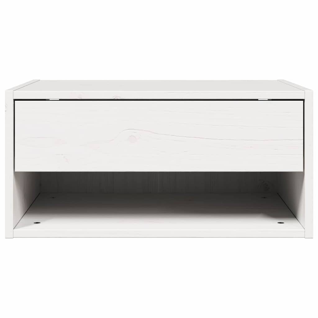 vidaXL Nachtkastje met lade Bruin 50 x 32.5 x 24 cm Massief grenenhout