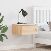 vidaXL Nachtkastje met lade Bruin 37 x 35 x 18,5 cm Massief grenenhout