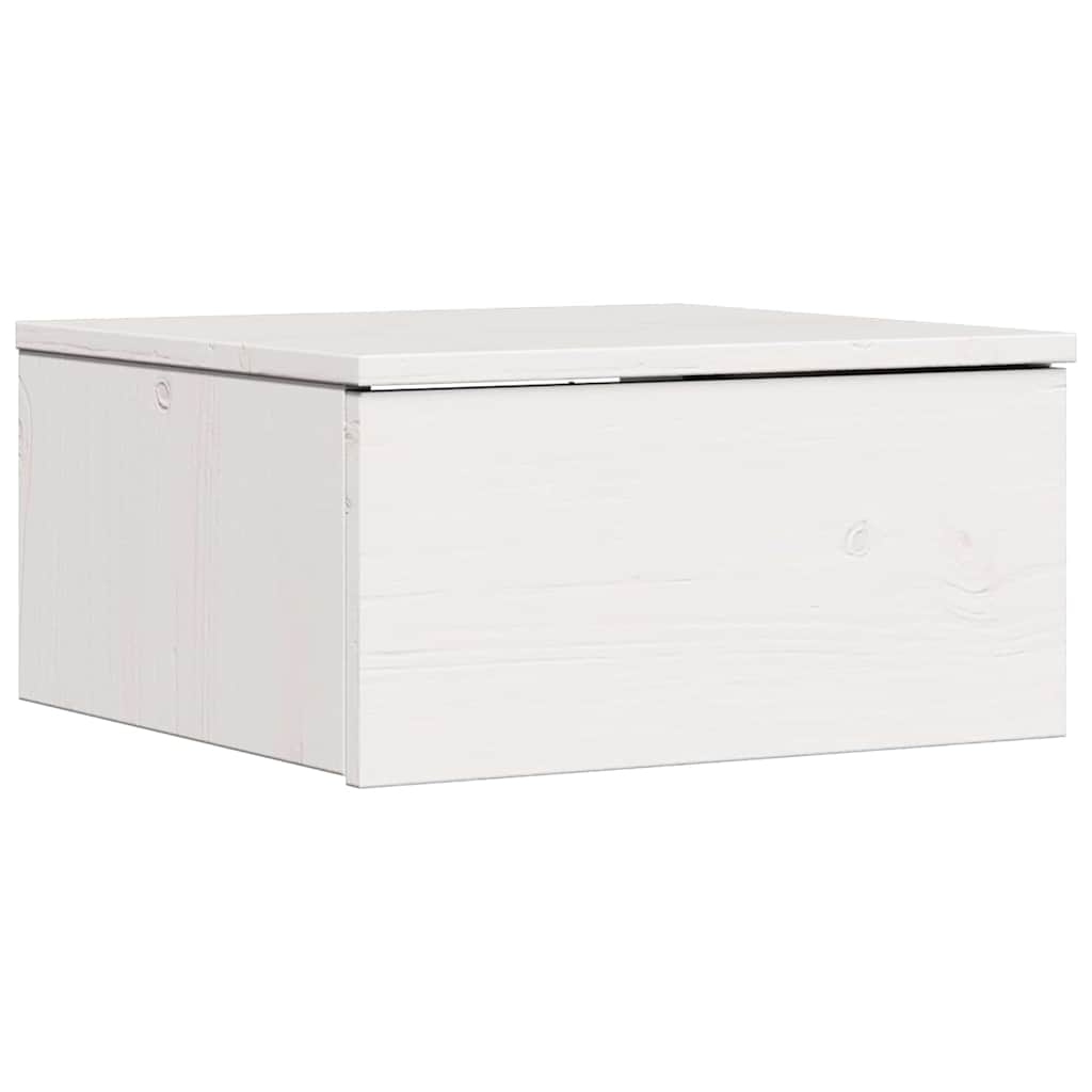 vidaXL Nachtkastje met lade Bruin 37 x 35 x 18,5 cm Massief grenenhout