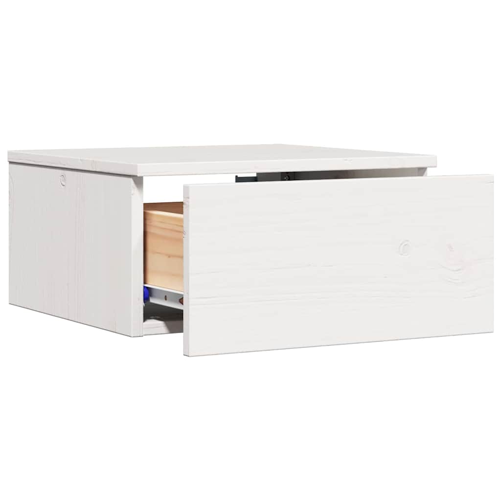 vidaXL Nachtkastje met lade Bruin 37 x 35 x 18,5 cm Massief grenenhout