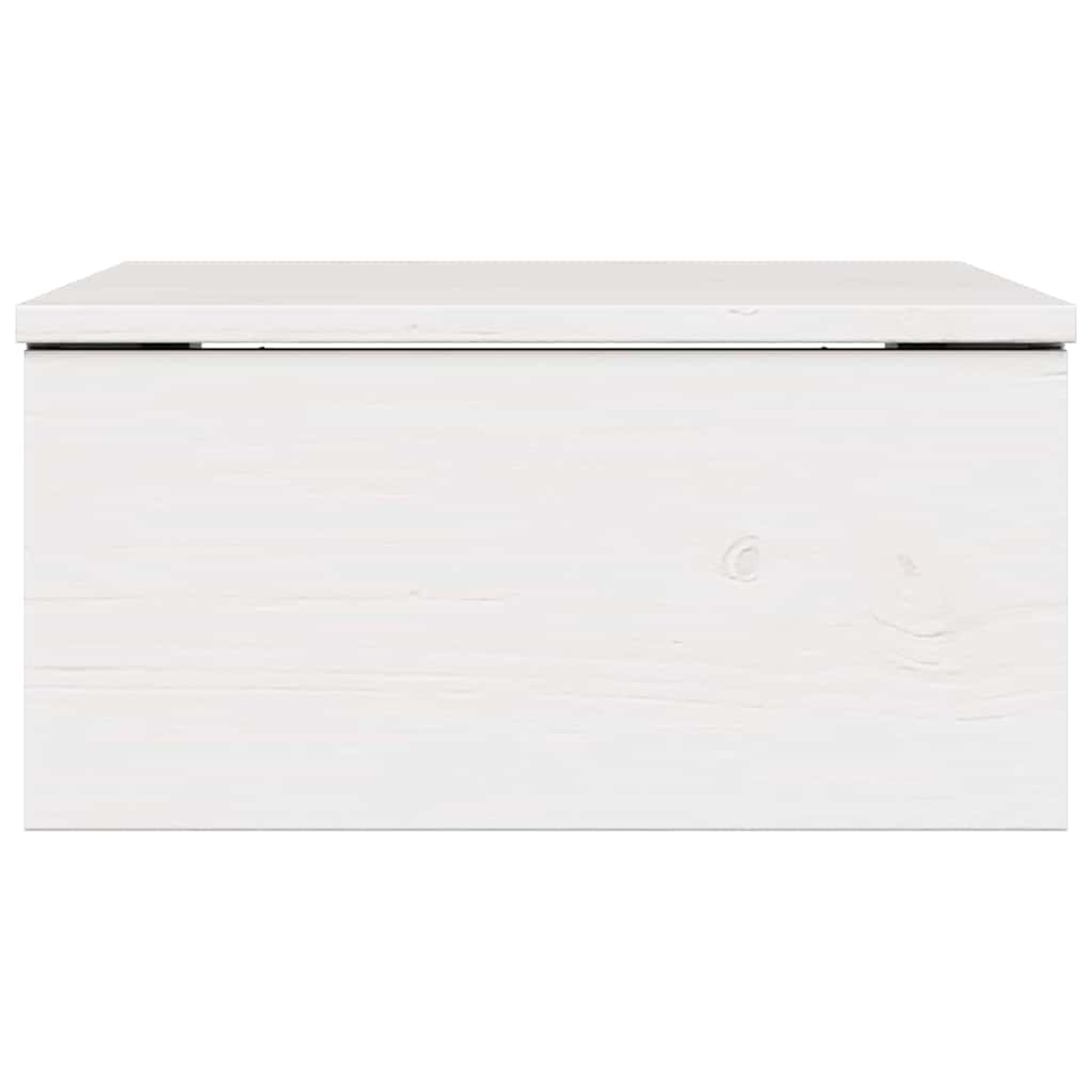 vidaXL Nachtkastje met lade Bruin 37 x 35 x 18,5 cm Massief grenenhout