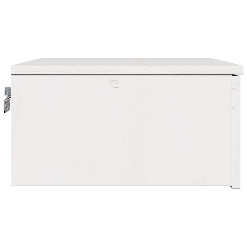 vidaXL Nachtkastje met lade Bruin 37 x 35 x 18,5 cm Massief grenenhout