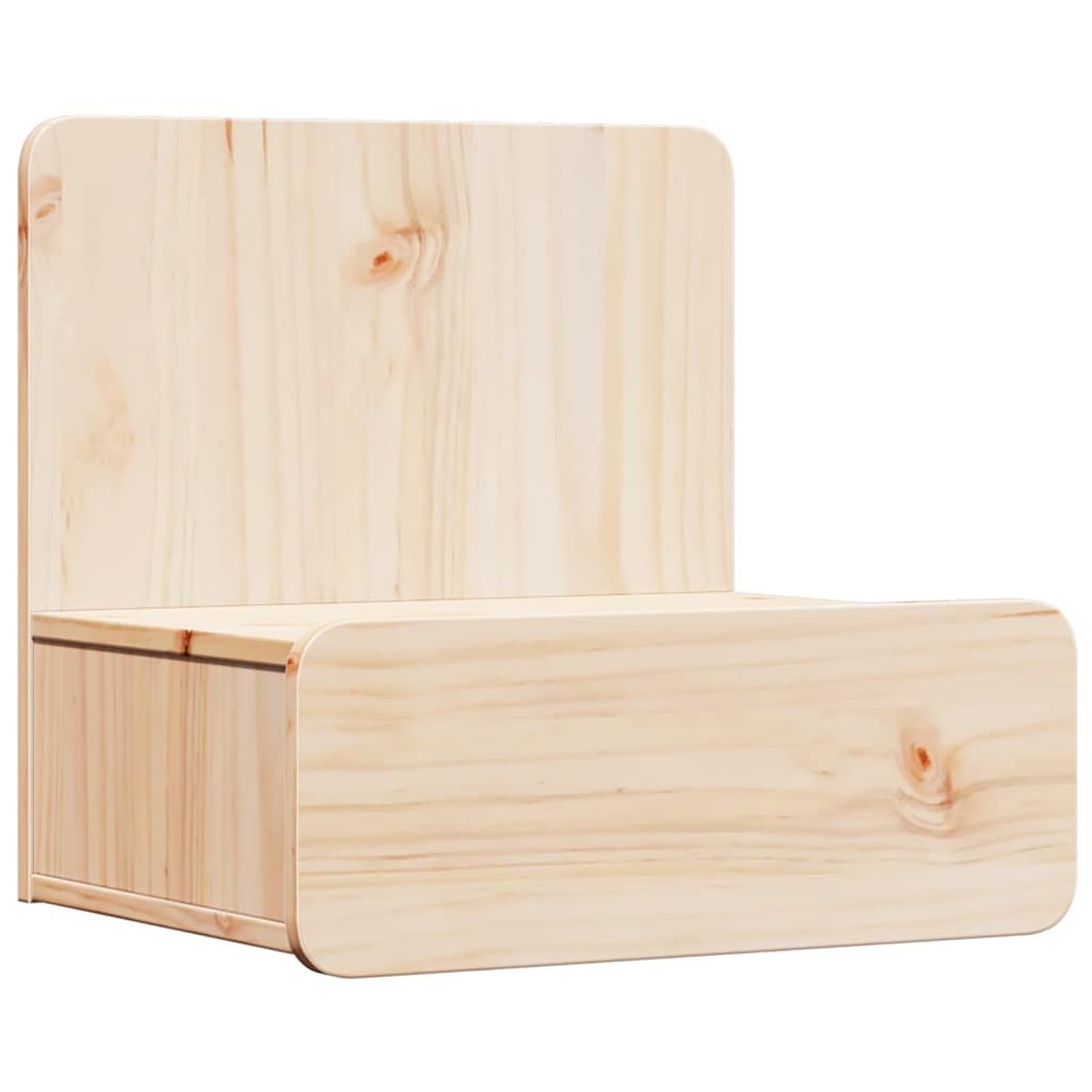 vidaXL Nachtkastje met lade Bruin 44 x 32.5 x 40 cm Massief grenenhout