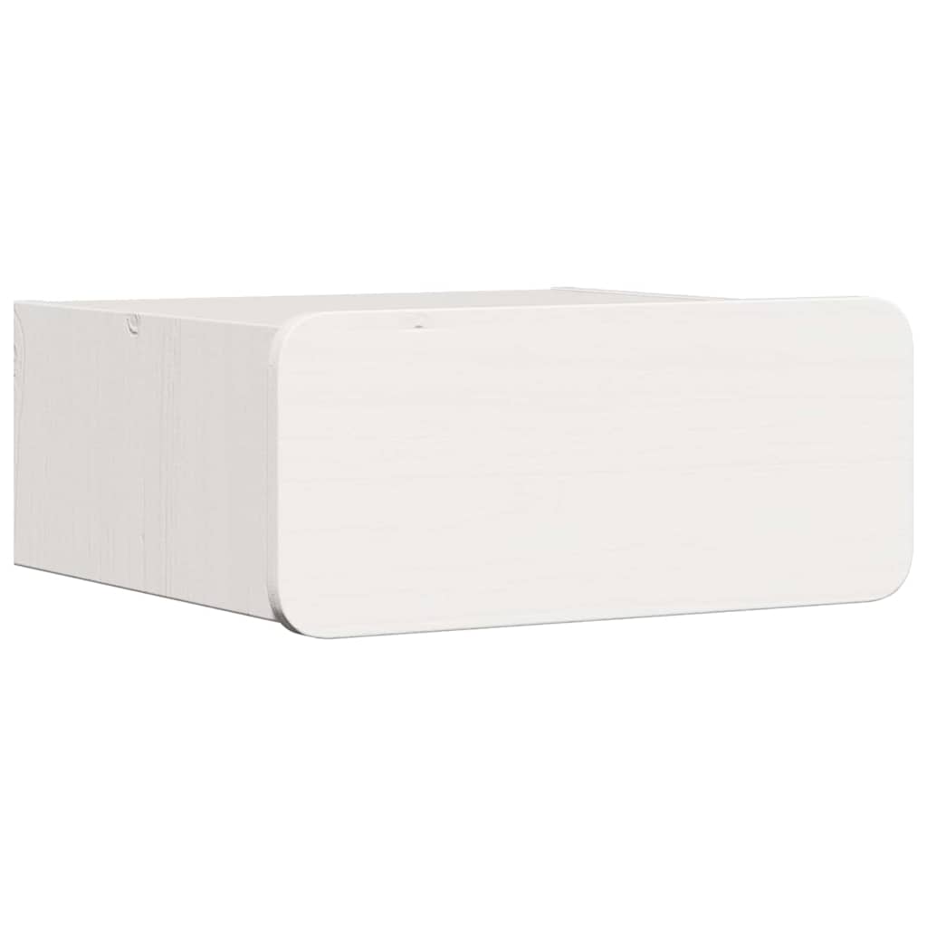 vidaXL Nachtkastje met lade Bruin 39 x 34 x 16.5 cm Massief grenenhout