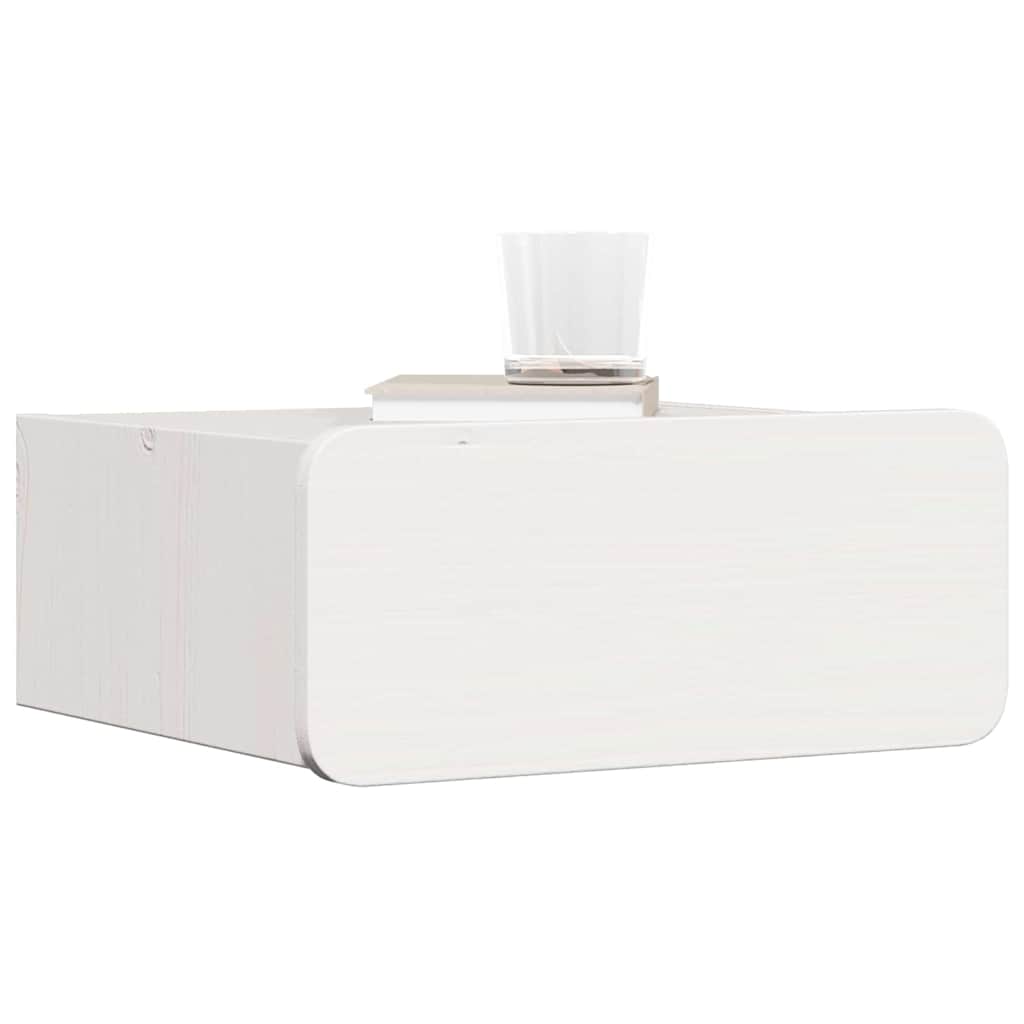vidaXL Nachtkastje met lade Bruin 39 x 34 x 16.5 cm Massief grenenhout