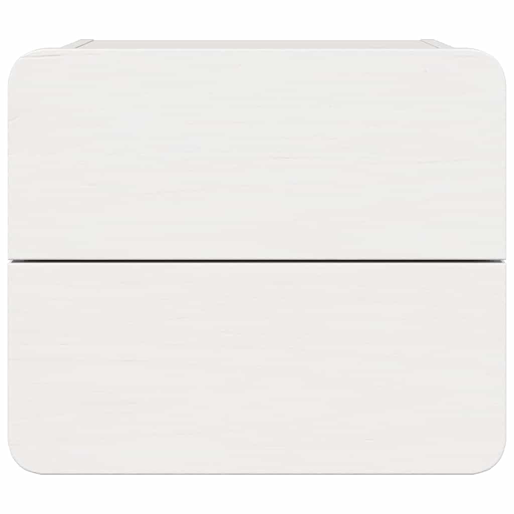 vidaXL Nachtkastje met lade Bruin 39 x 34 x 33 cm Massief grenenhout