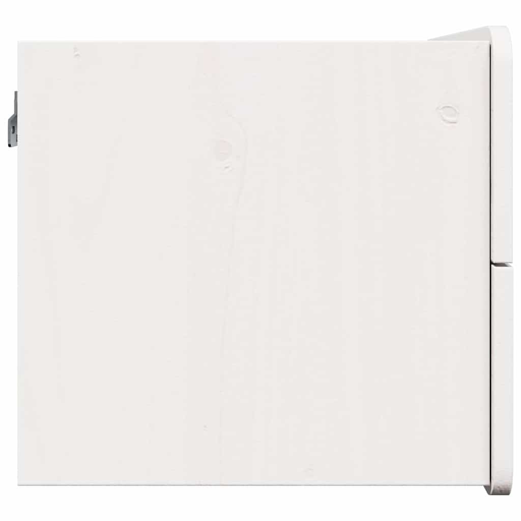 vidaXL Nachtkastje met lade Bruin 39 x 34 x 33 cm Massief grenenhout