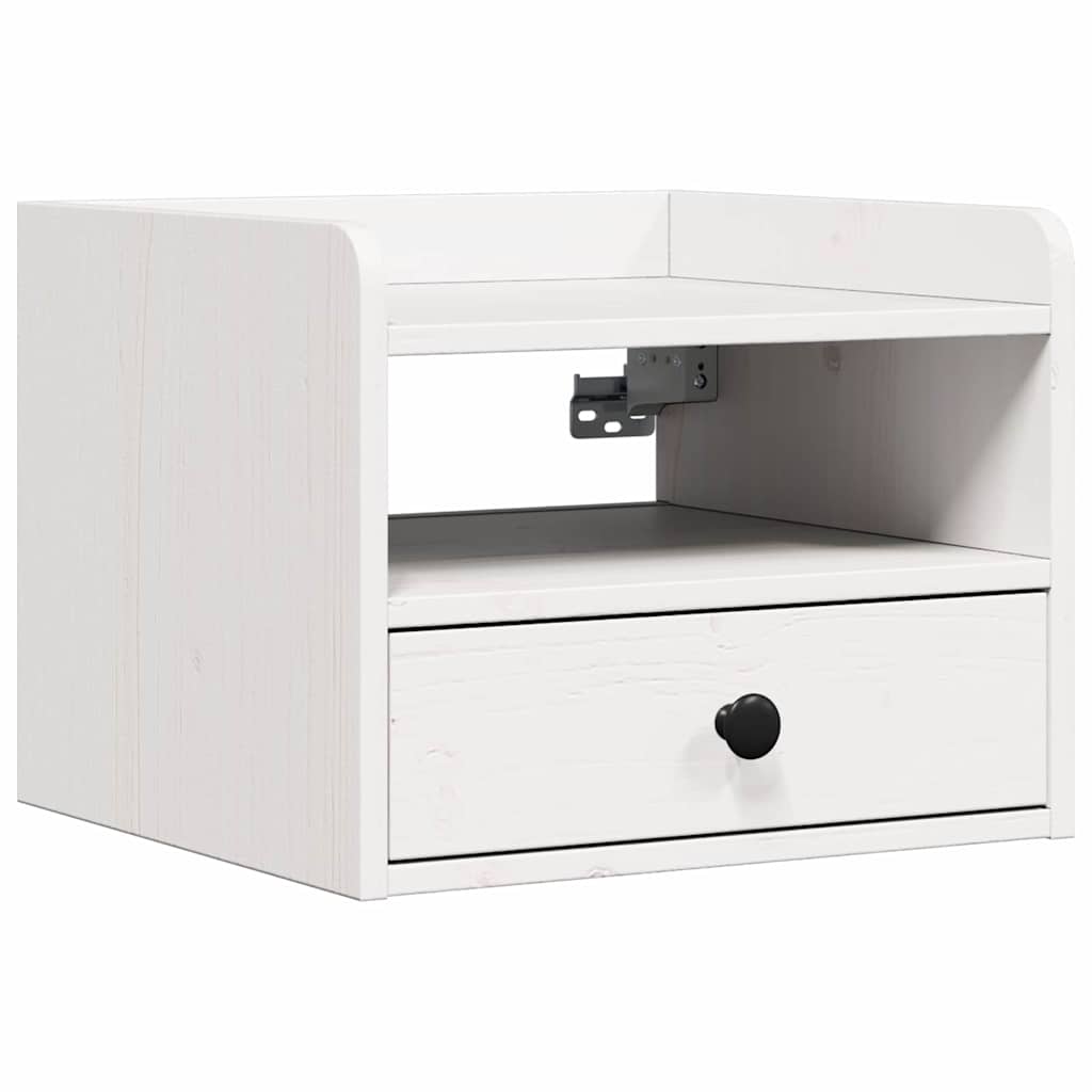 vidaXL Nachtkastje met lade Bruin 38 x 36 x 29.5 cm Massief grenenhout