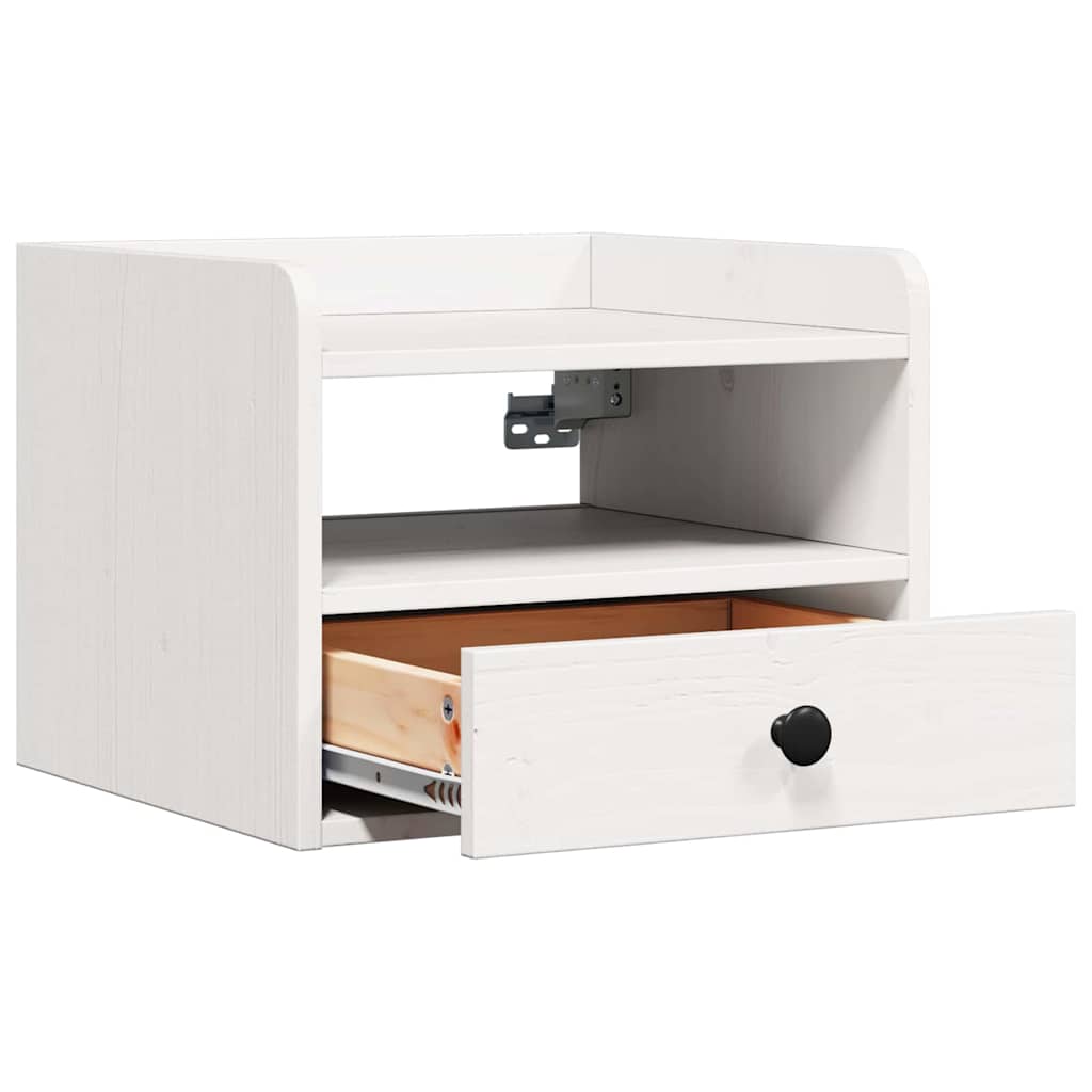 vidaXL Nachtkastje met lade Bruin 38 x 36 x 29.5 cm Massief grenenhout