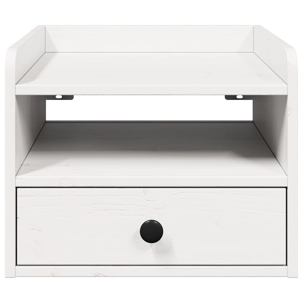 vidaXL Nachtkastje met lade Bruin 38 x 36 x 29.5 cm Massief grenenhout