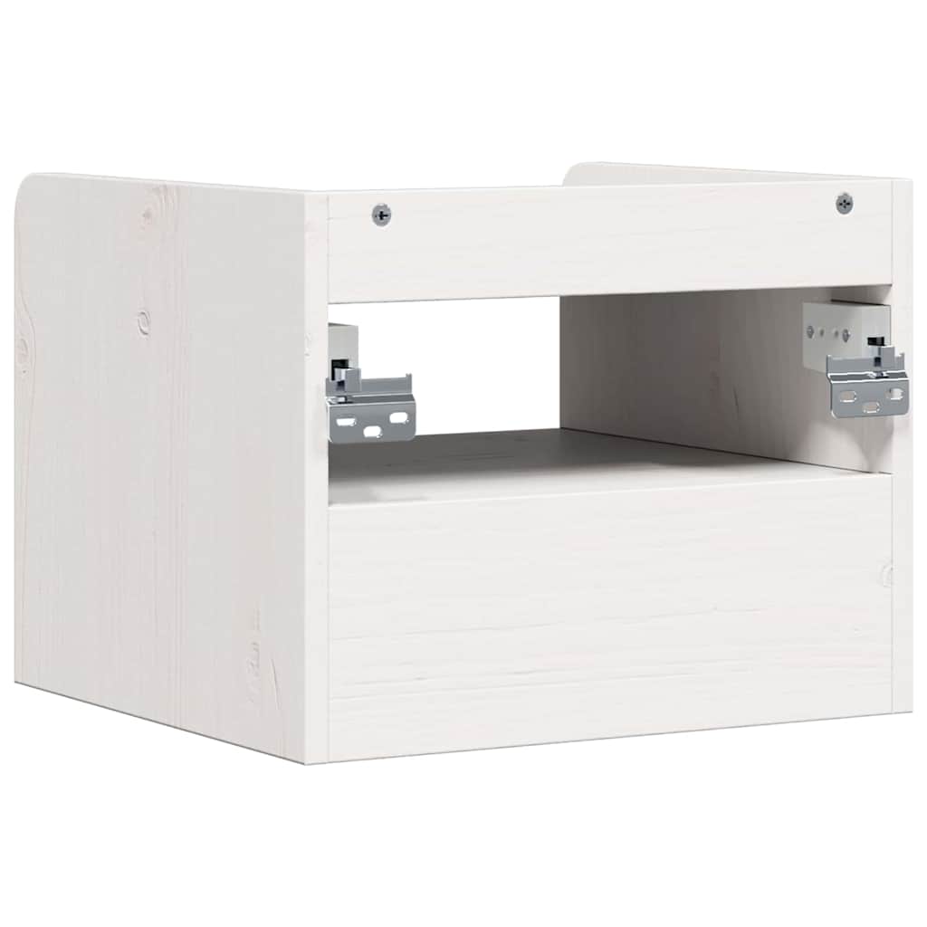 vidaXL Nachtkastje met lade Bruin 38 x 36 x 29.5 cm Massief grenenhout