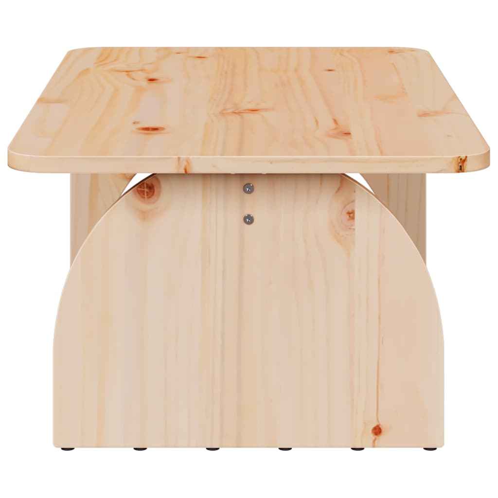 vidaXL Salontafel Naturel 80 x 50 x 31 cm Massief grenenhout