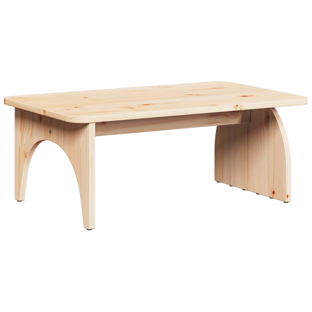 vidaXL Salontafel Naturel 80 x 50 x 31 cm Massief grenenhout