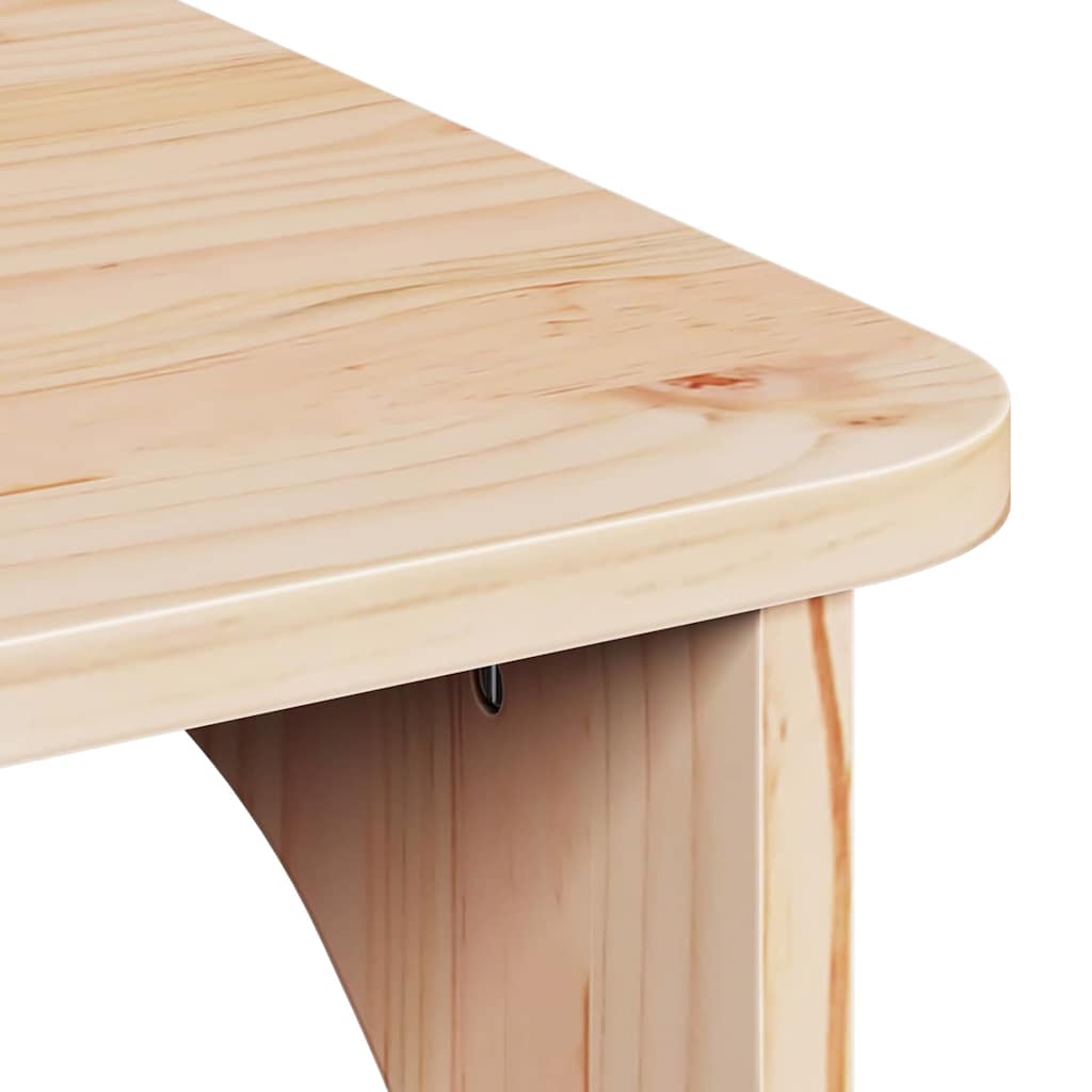 vidaXL Salontafel Naturel 80 x 50 x 31 cm Massief grenenhout