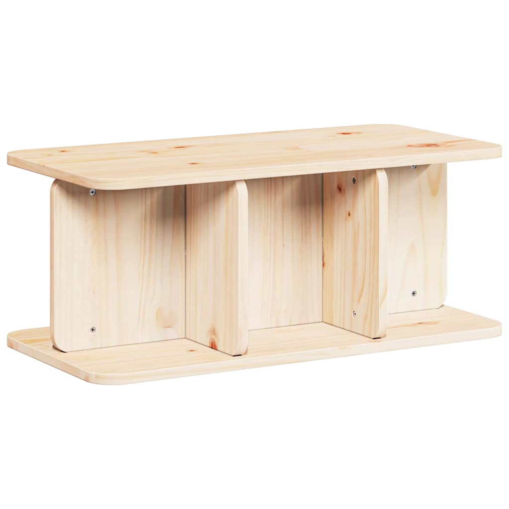 vidaXL Salontafel Naturel 80 x 39.5 x 33.5 cm Massief grenenhout