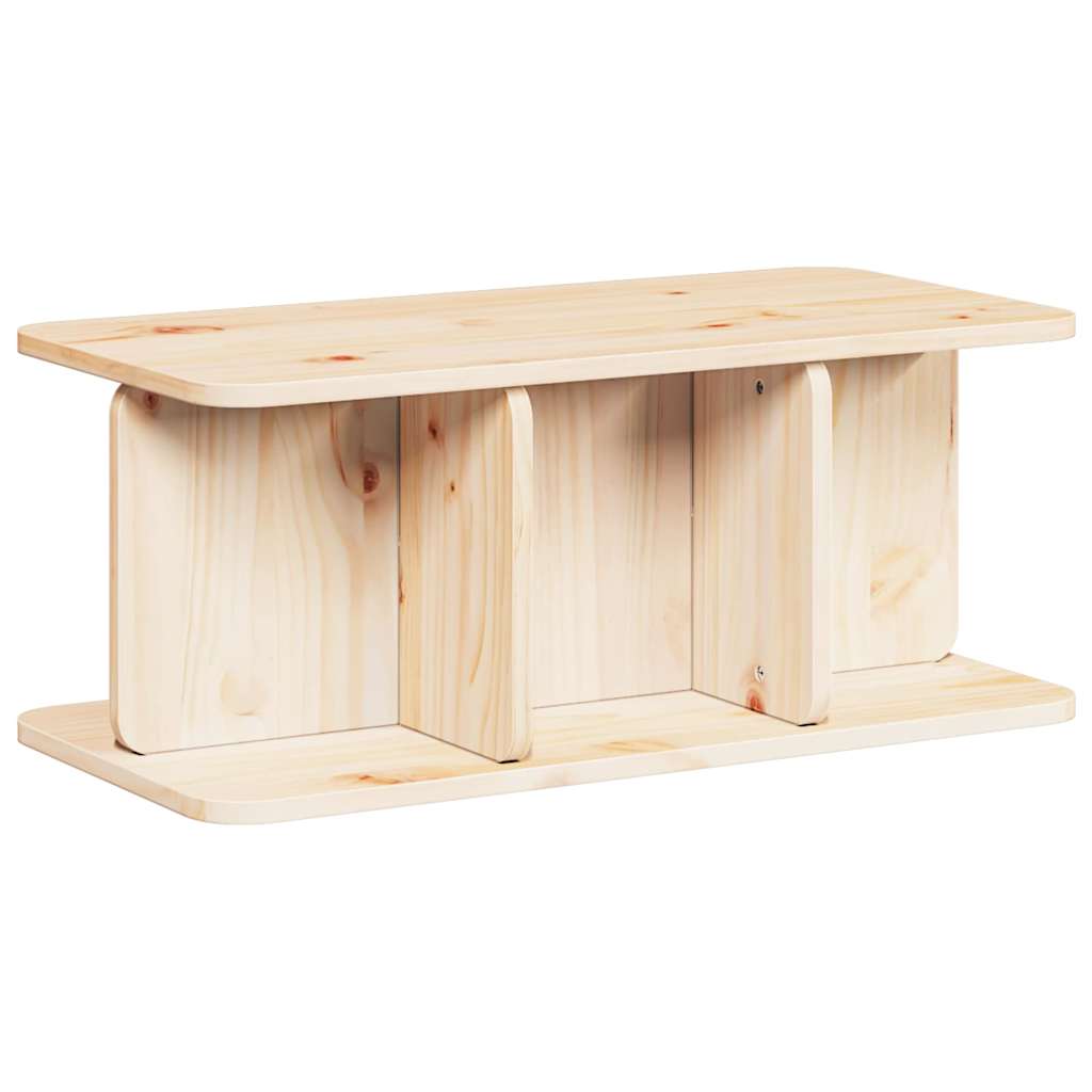 vidaXL Salontafel Naturel 80 x 39.5 x 33.5 cm Massief grenenhout