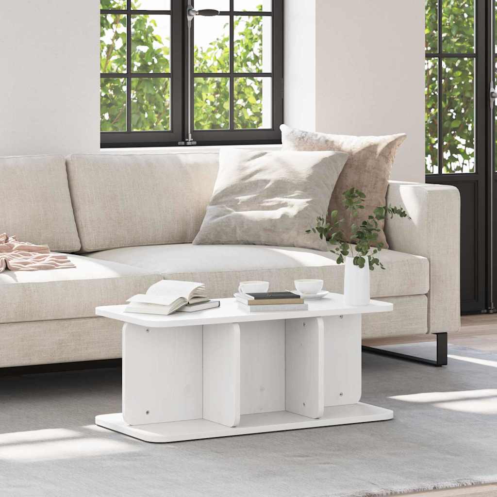 vidaXL Salontafel Naturel 80 x 39.5 x 33.5 cm Massief grenenhout