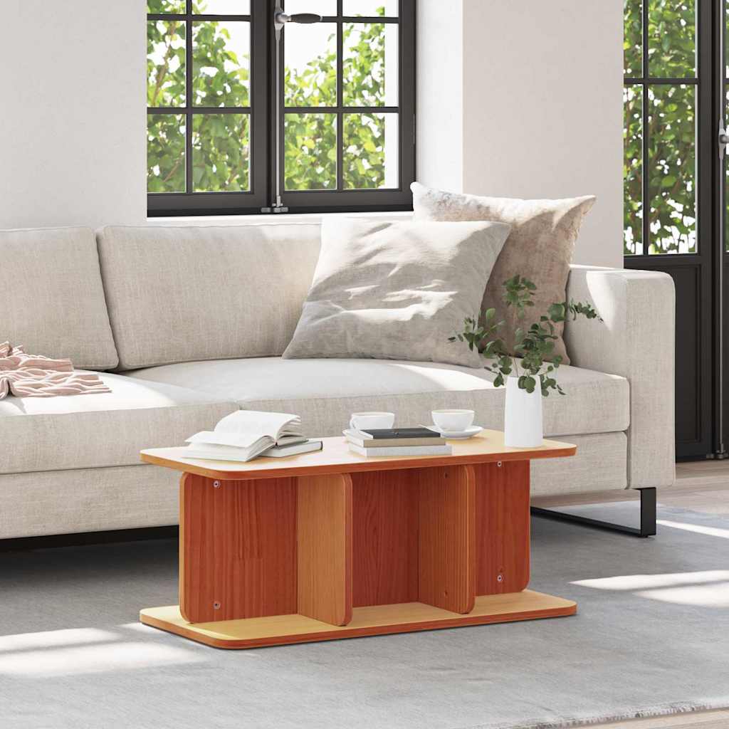 vidaXL Salontafel Naturel 80 x 39.5 x 33.5 cm Massief grenenhout