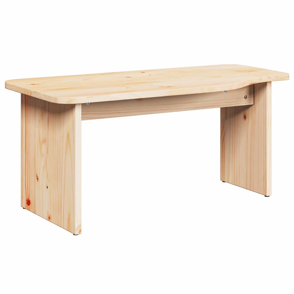 vidaXL Salontafel 2 pcs Naturel 100 x 69 x 35.5 cm Massief grenenhout