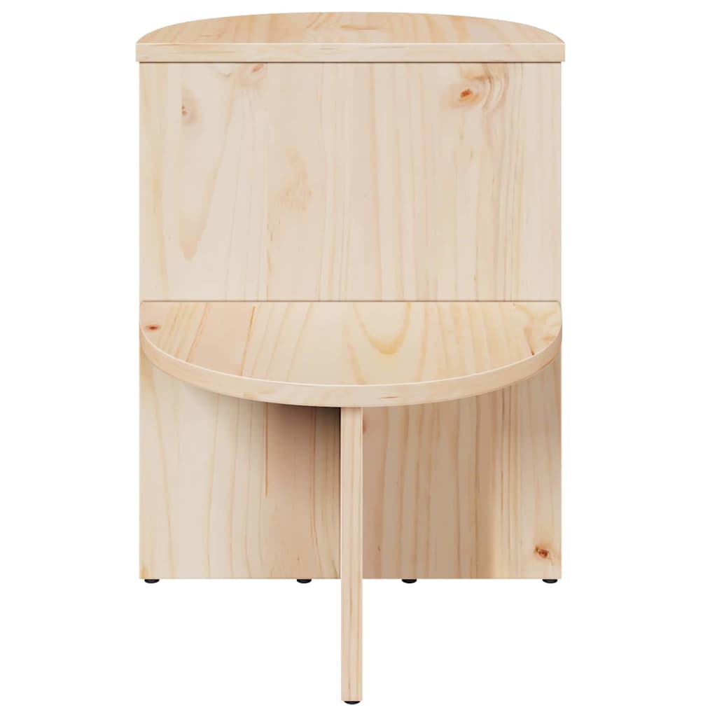 vidaXL Bijzettafel Naturel 50 x 40 x 50 cm Massief grenenhout