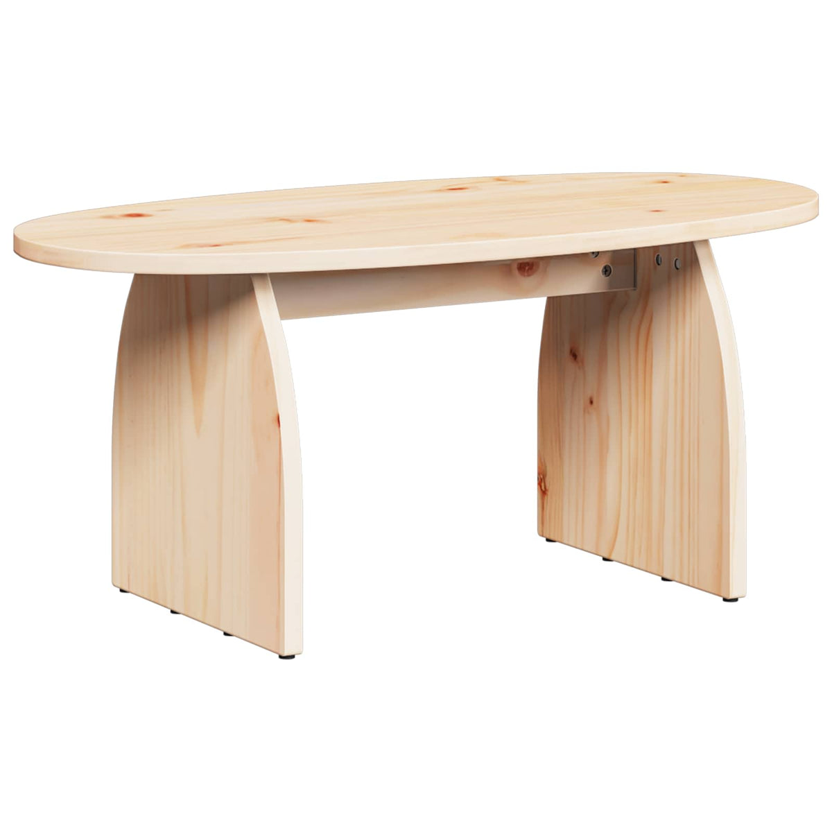 vidaXL Salontafel Naturel 80 x 40 x 35 cm Massief grenenhout