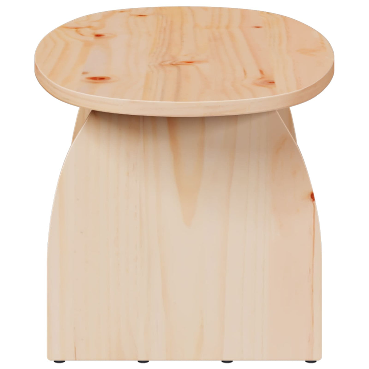 vidaXL Salontafel Naturel 80 x 40 x 35 cm Massief grenenhout