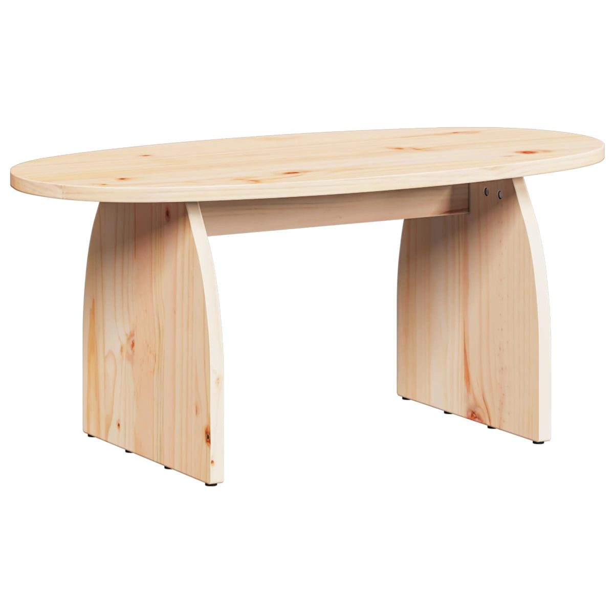 vidaXL Salontafel Naturel 80 x 40 x 35 cm Massief grenenhout