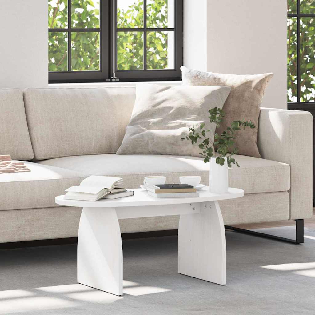 vidaXL Salontafel Naturel 80 x 40 x 35 cm Massief grenenhout