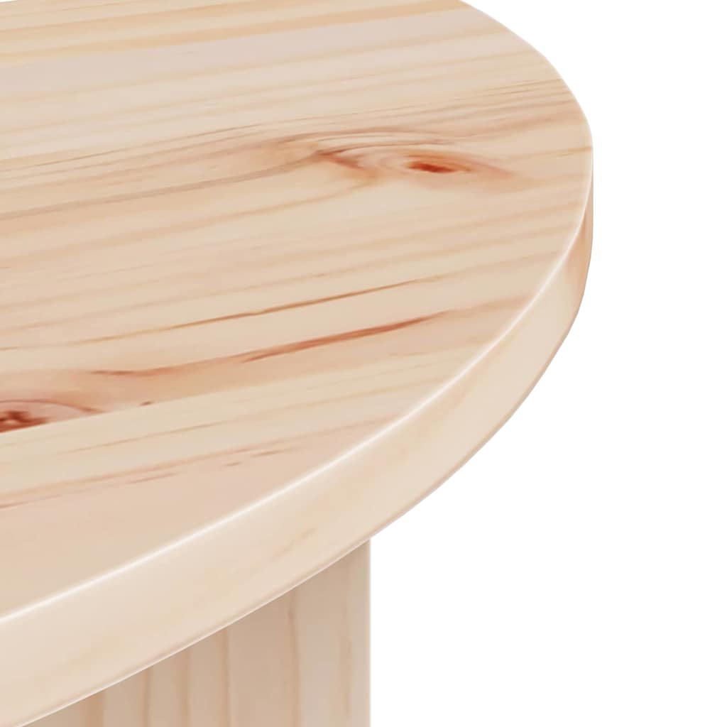 vidaXL Salontafel 2 pcs Naturel 79 x 39.5 x 40 cm Massief grenenhout