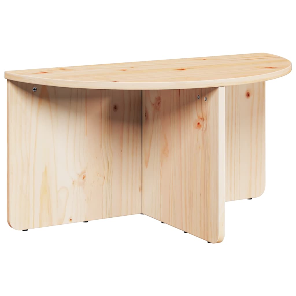 vidaXL Salontafel 2 pcs Naturel 79 x 39.5 x 40 cm Massief grenenhout